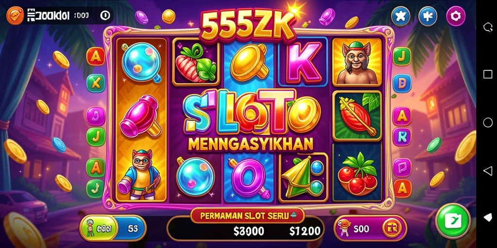 Tampilan gameplay Slot yang menarik dari 555ZK.