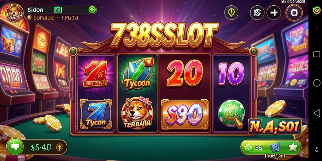 Tampilan permainan slot yang penuh warna dan menarik.