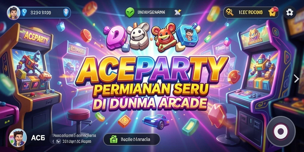 Tampilan gameplay ACEPARTY yang seru dan penuh warna.