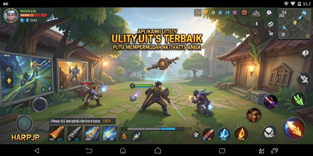 Tampilan antarmuka HARAPJP yang sederhana dan efektif.