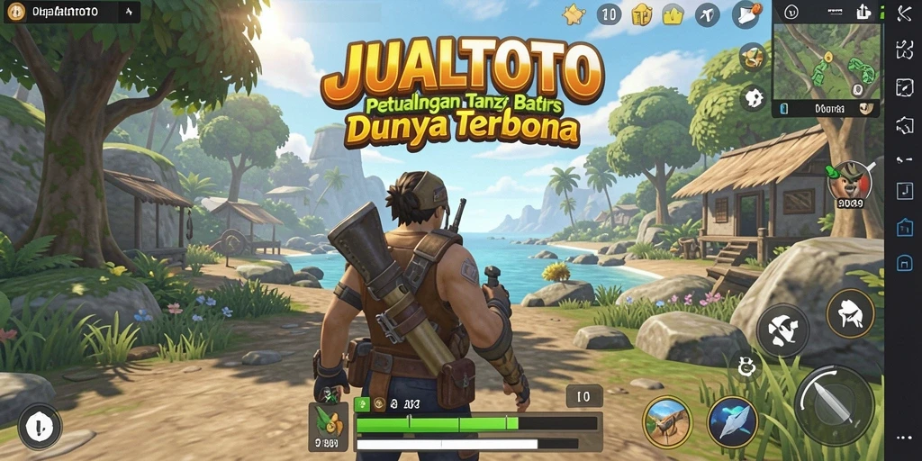 Tampilan gameplay JUALTOTO yang memukau dalam dunia terbuka.
