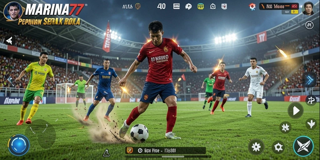 Tampilan gameplay menarik dari MARINA77 saat pemain beraksi di lapangan.