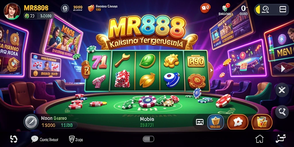 Gameplay menarik dan seru di MR888 aplikasi Kasino.