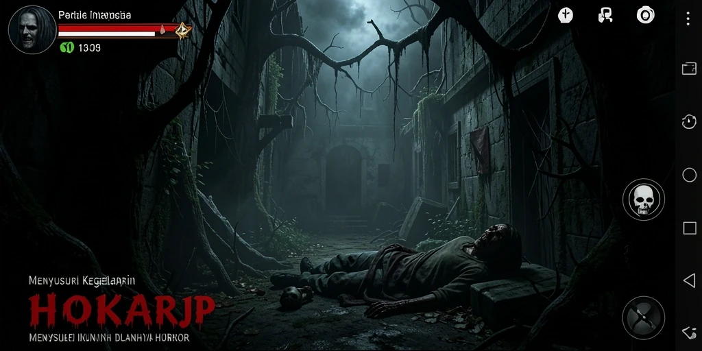 Screenshot menampilkan momen menegangkan dalam gameplay Horror PAKARJP.