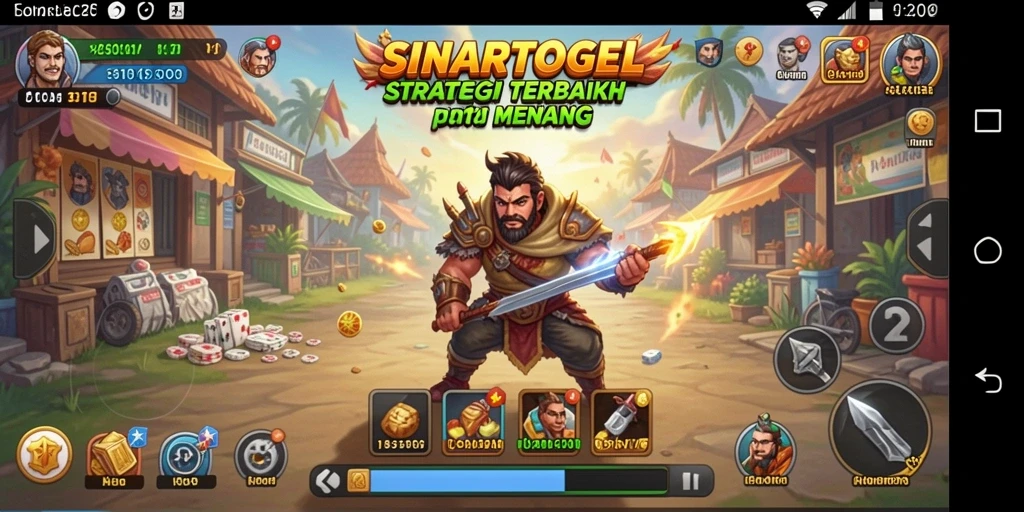 Screenshot gameplay SINARTOGEL menampilkan momen strategis yang mendebarkan.