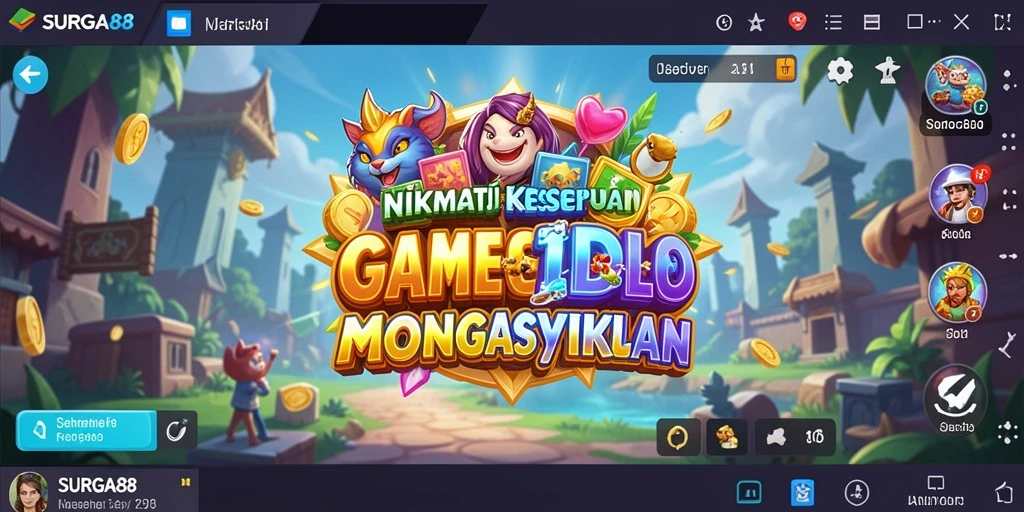 Ilustrasi gameplay SURGA88 yang menampilkan keseruan permainan Idle.